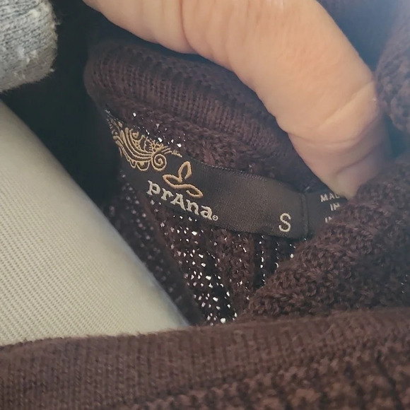 || PRANA || sweater, dress, mini, cowl neck, tunic, long sleeves, size small - Picture 6 of 6